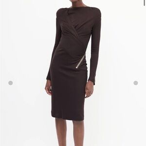Tom Ford Brown Midi Dress